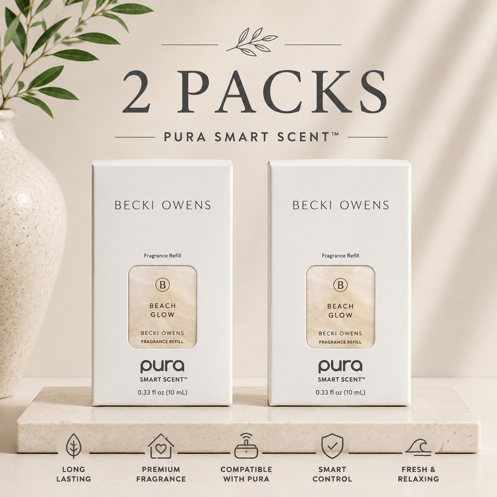 Pura Becki Owens Beach Glow Fragrance Refill 2 Pack 10ml New Sealed